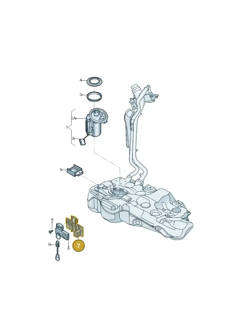5Q0201898 — Volkswagen Golf Estate 1.4 (2014-2017) diagram 796919030, position 7