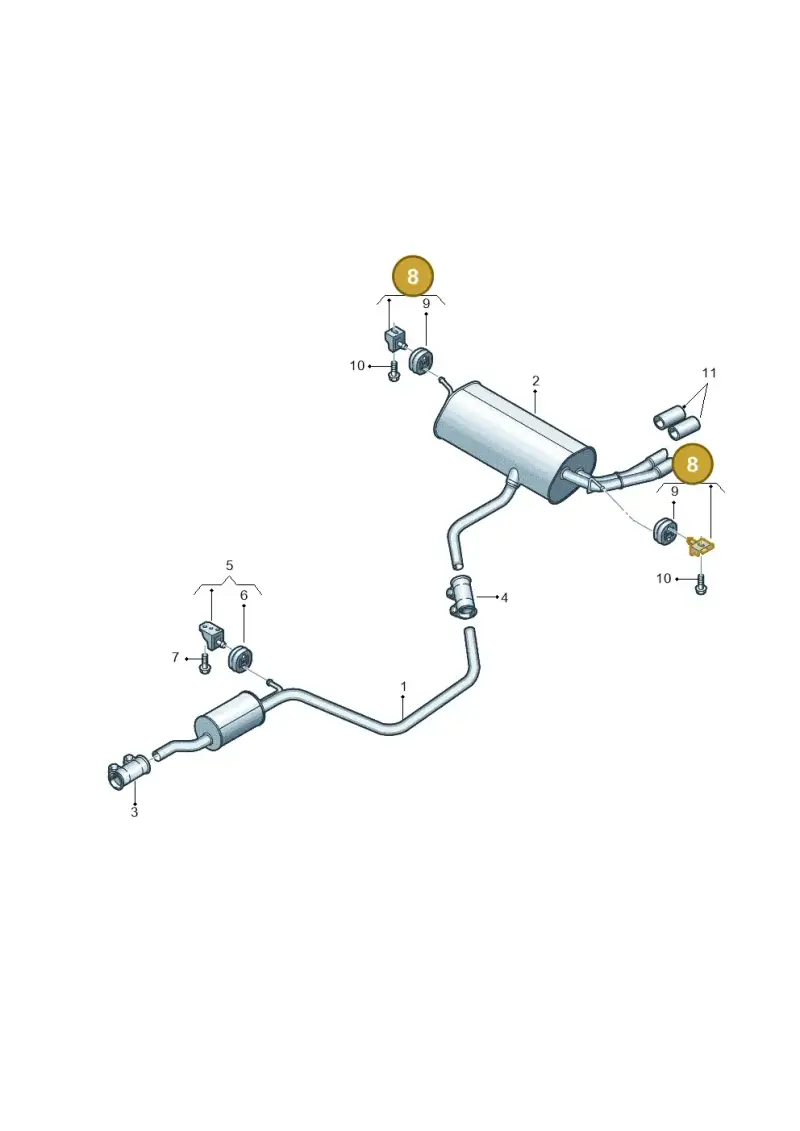 5Q0253144D — Volkswagen Tiguan 2.0 (2023-) diagram 884253600, position 8