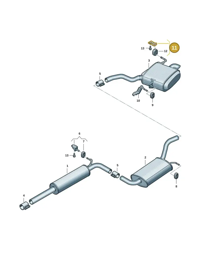 5Q0253144M — Volkswagen Passat estate (2023-) diagram 3j0253450, position 11
