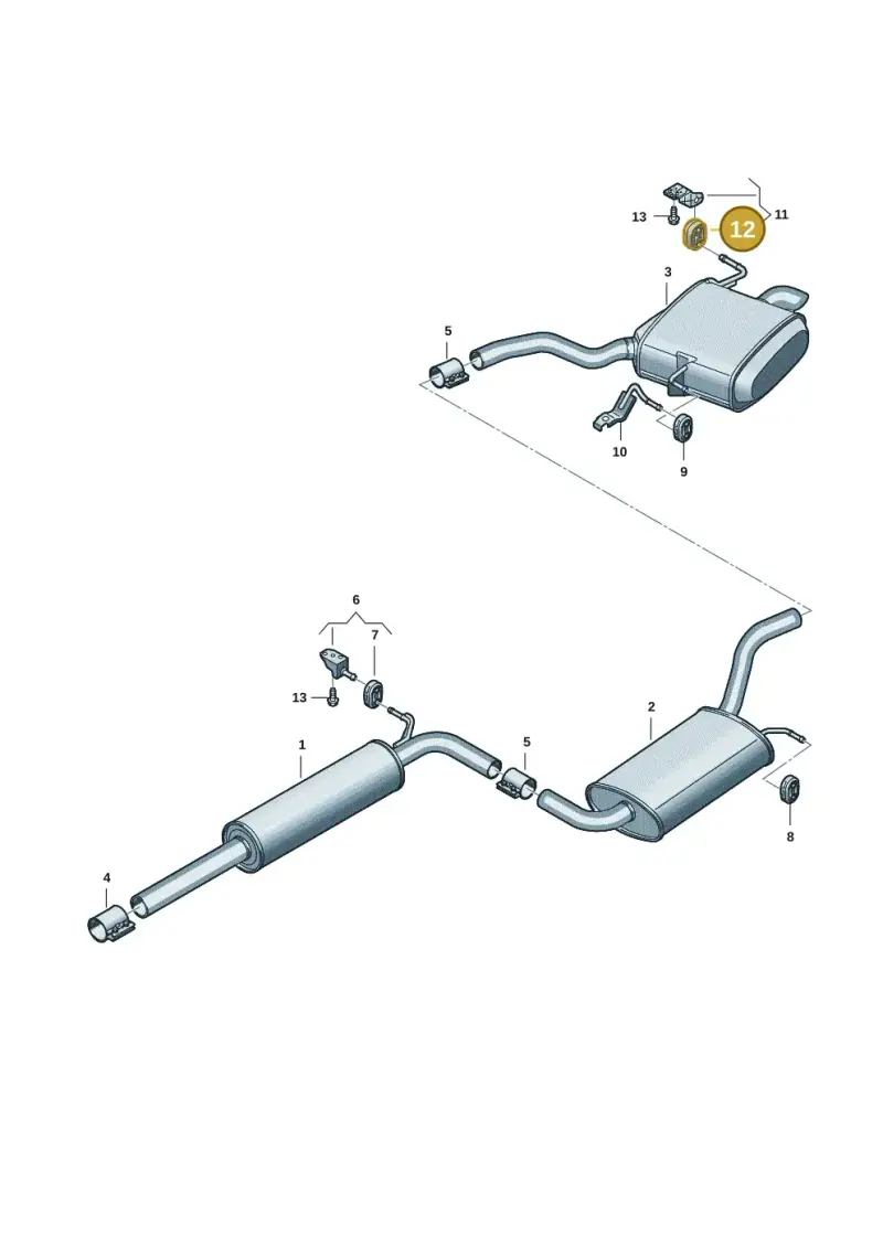 5Q0253147 — Volkswagen Passat estate (2023-) diagram 3j0253450, position 12