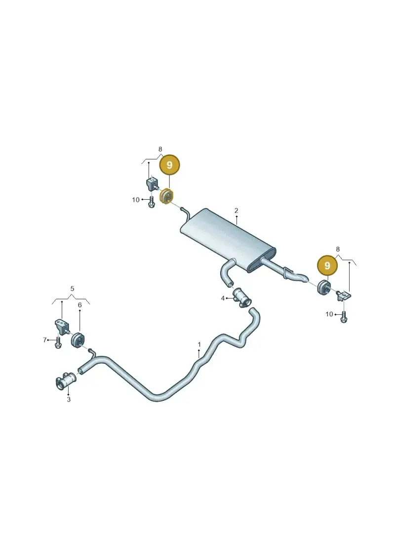 5Q0253147 — Volkswagen Golf 2.0 BlueMotion (2019-2024) diagram 813253210, position 9