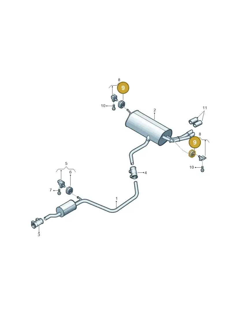 5Q0253147 — Volkswagen Tiguan 2.0 (2023-) diagram 884253600, position 9