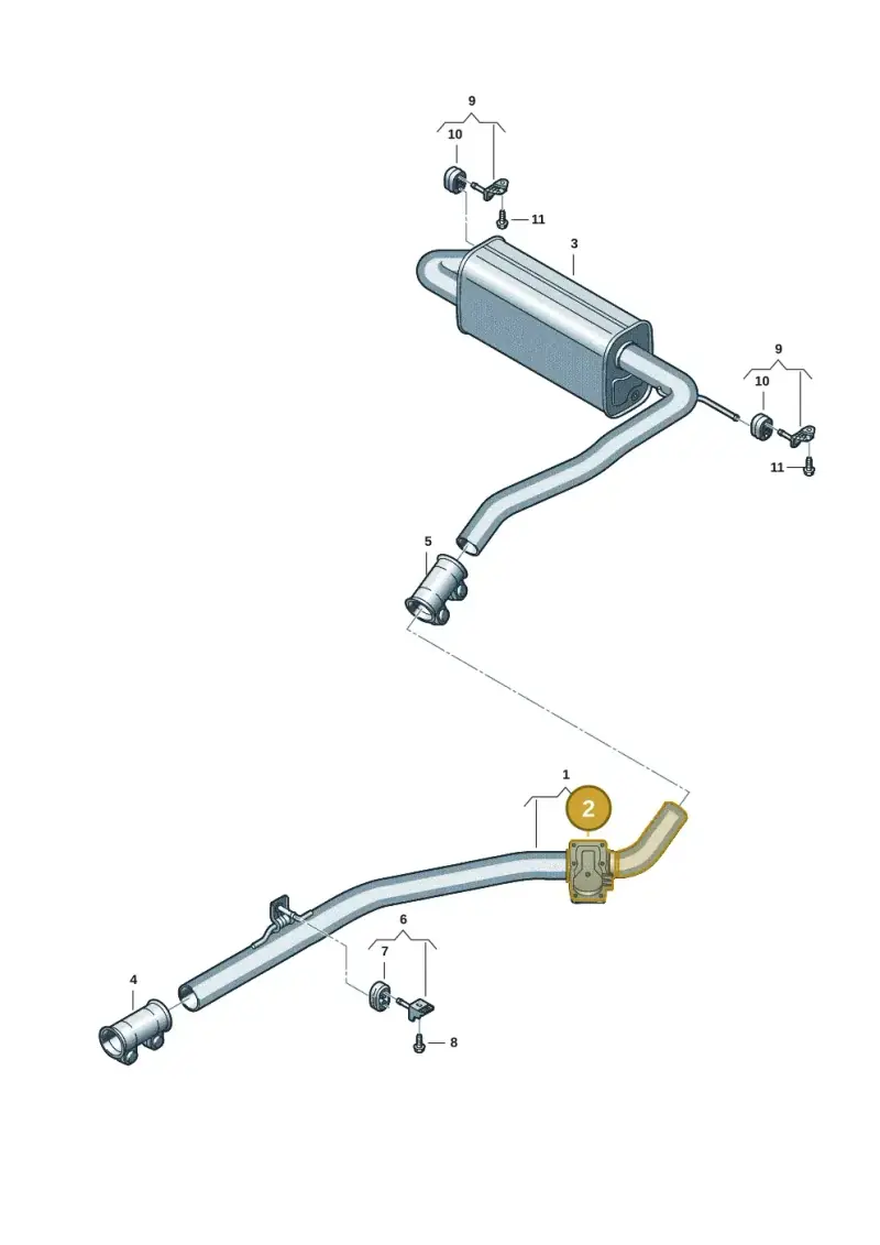 5Q0253692B — Volkswagen Caddy Maxi Kombi (2020-2024) diagram 2ka253220, position 2