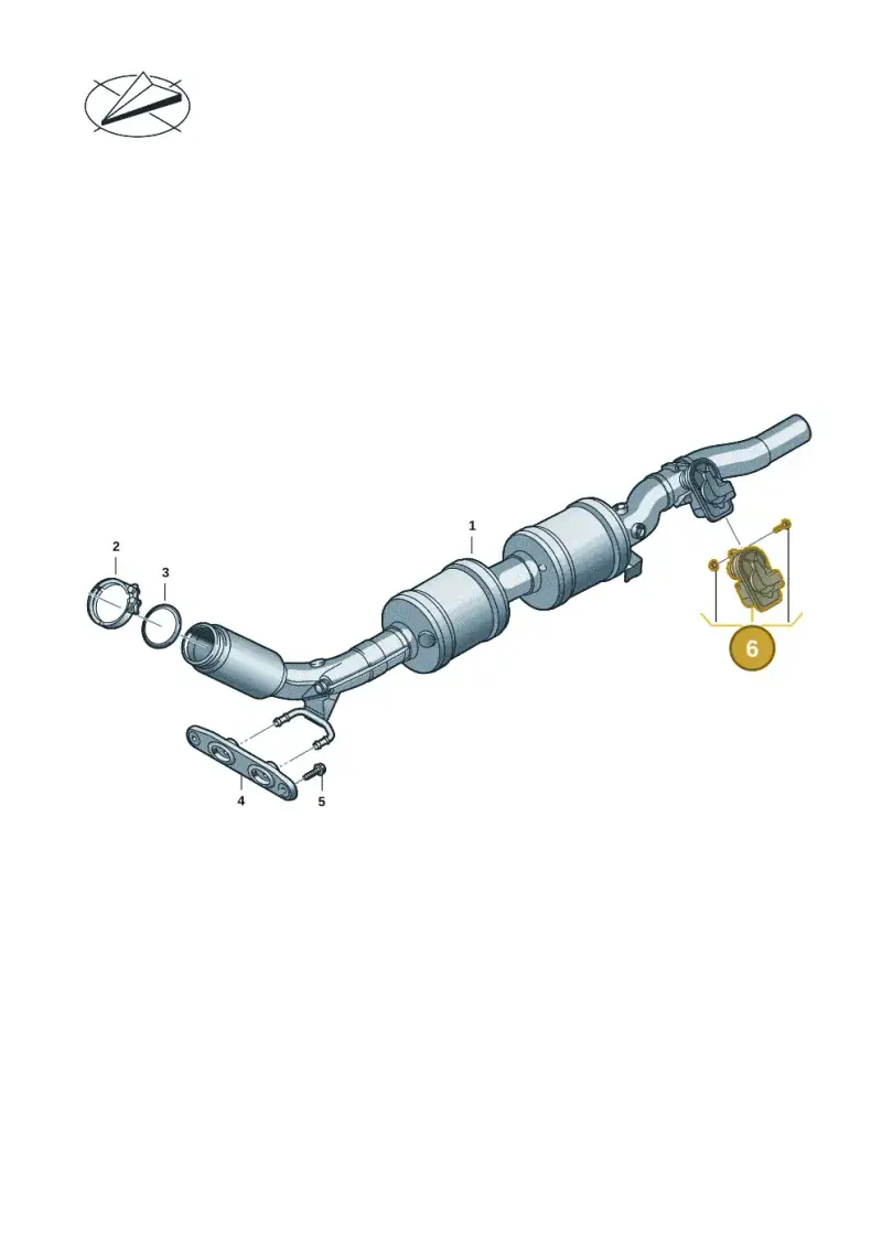 5Q0253692C — Volkswagen Passat estate (2023-) diagram 3j0253262, position 6