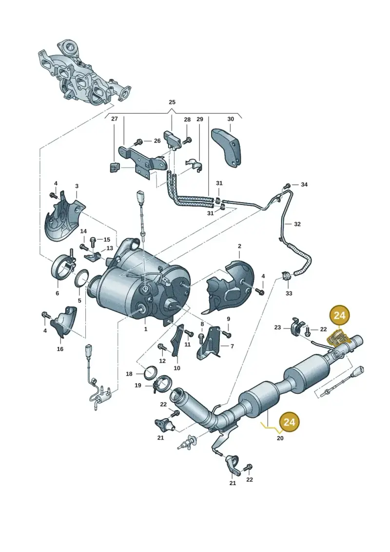 5Q0253692C — Volkswagen Transport. multivan (2019-2024) diagram 7em253075, position 24