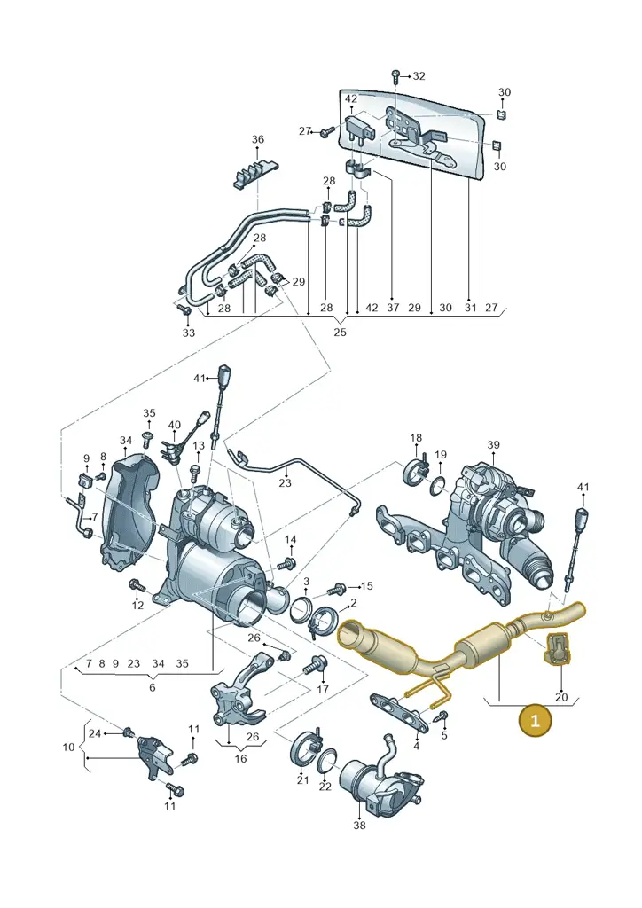 5Q0254301X — Volkswagen T-Roc BlueMotion (2017-2024) diagram 837253500, position 1
