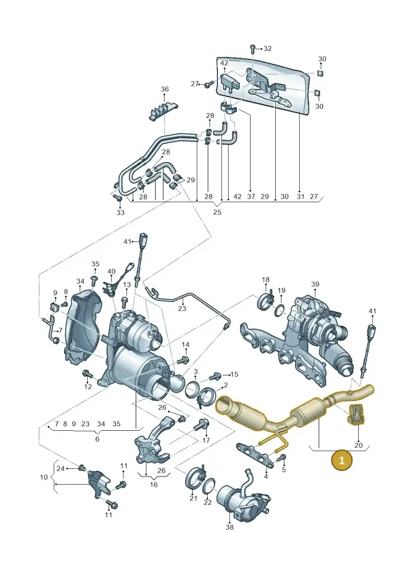 5Q0254301X — Volkswagen T-Roc BlueMotion (2017-2024) diagram 837253500, position 1
