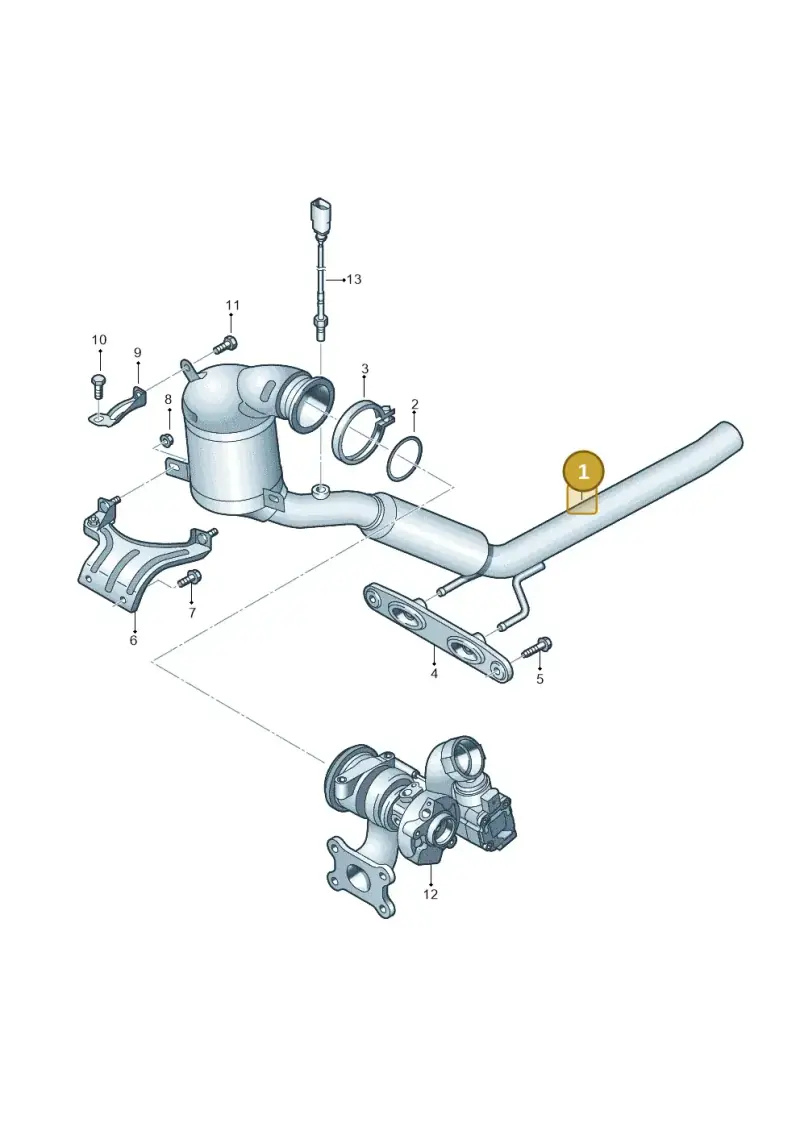 5Q0254502EX — Volkswagen Golf Sportsvan 1.6 (2014-2020) diagram 837253180, position 1