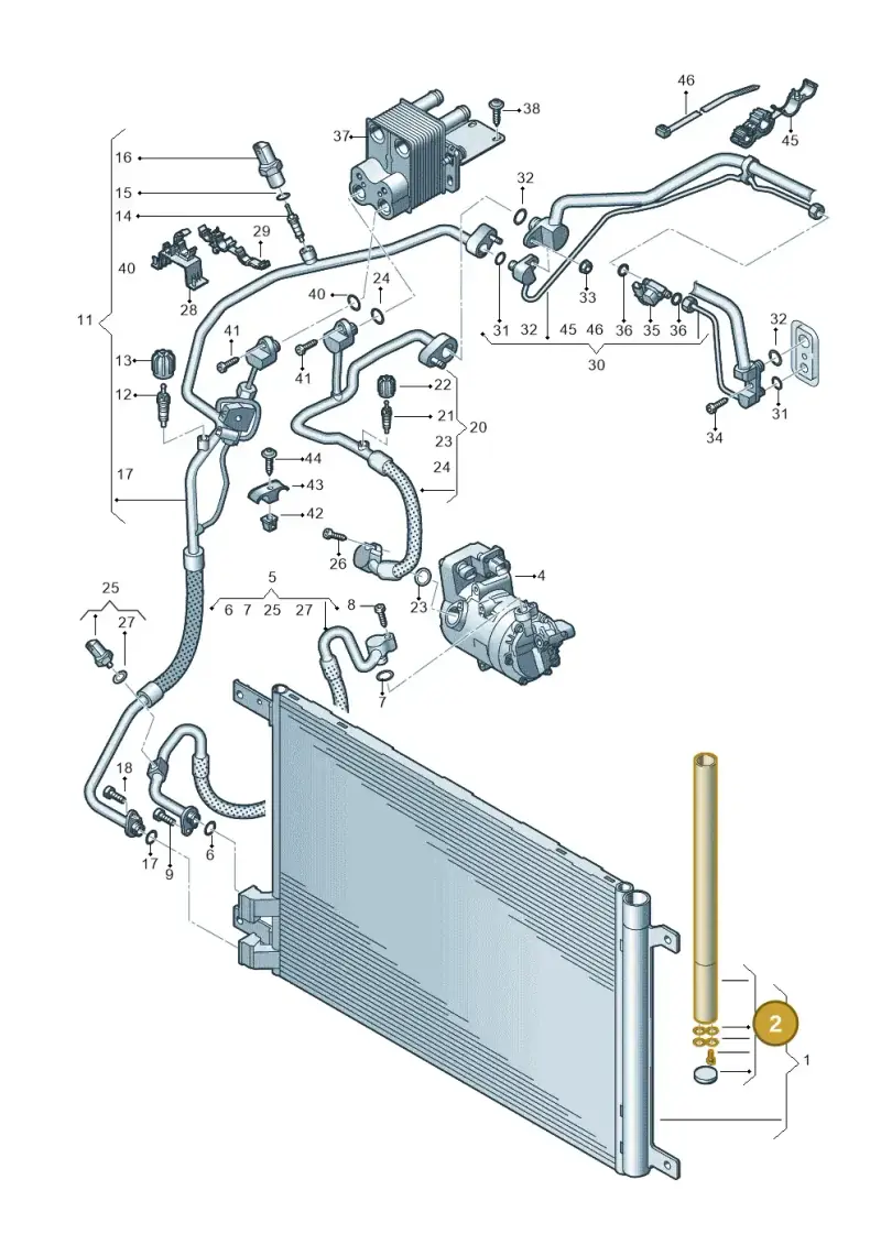 5Q0298403F — Volkswagen Arteon (2017-2023) diagram 746260500, position 2