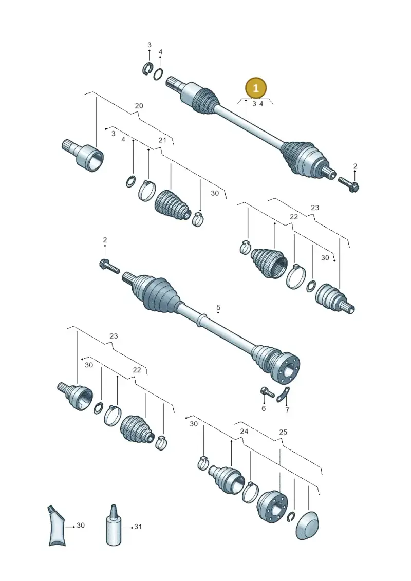 5Q0407271EA — Volkswagen T-Roc BlueMotion (2017-2024) diagram 813407800, position 1