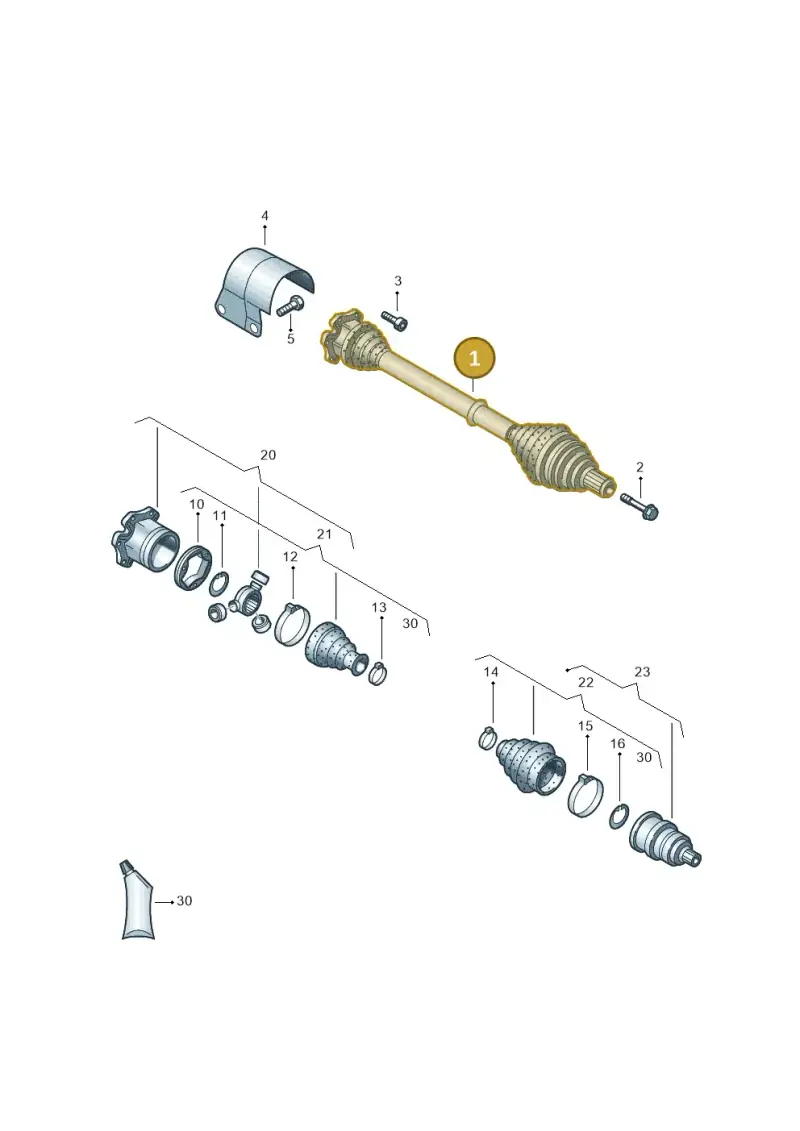 5Q0407271L — Volkswagen Golf Estate (2013-2017) diagram 869407500, position 1