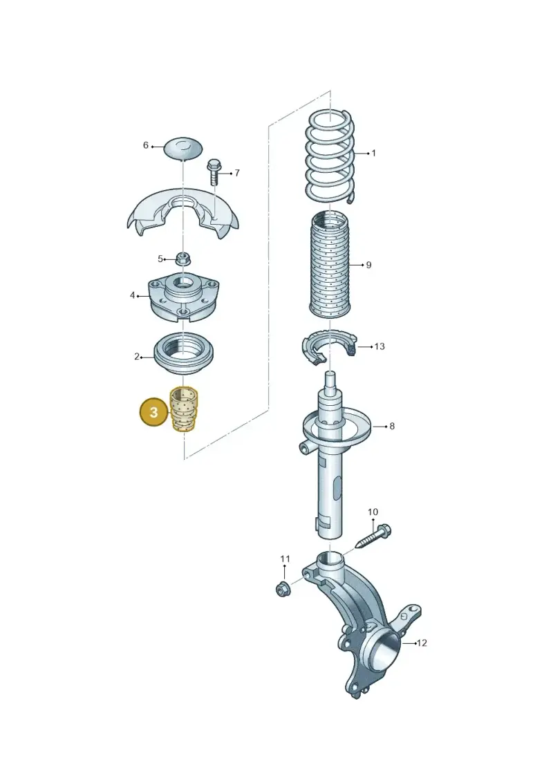 5Q0412303 — Volkswagen Golf 2.0 (2016-2020) diagram 745411000, position 3