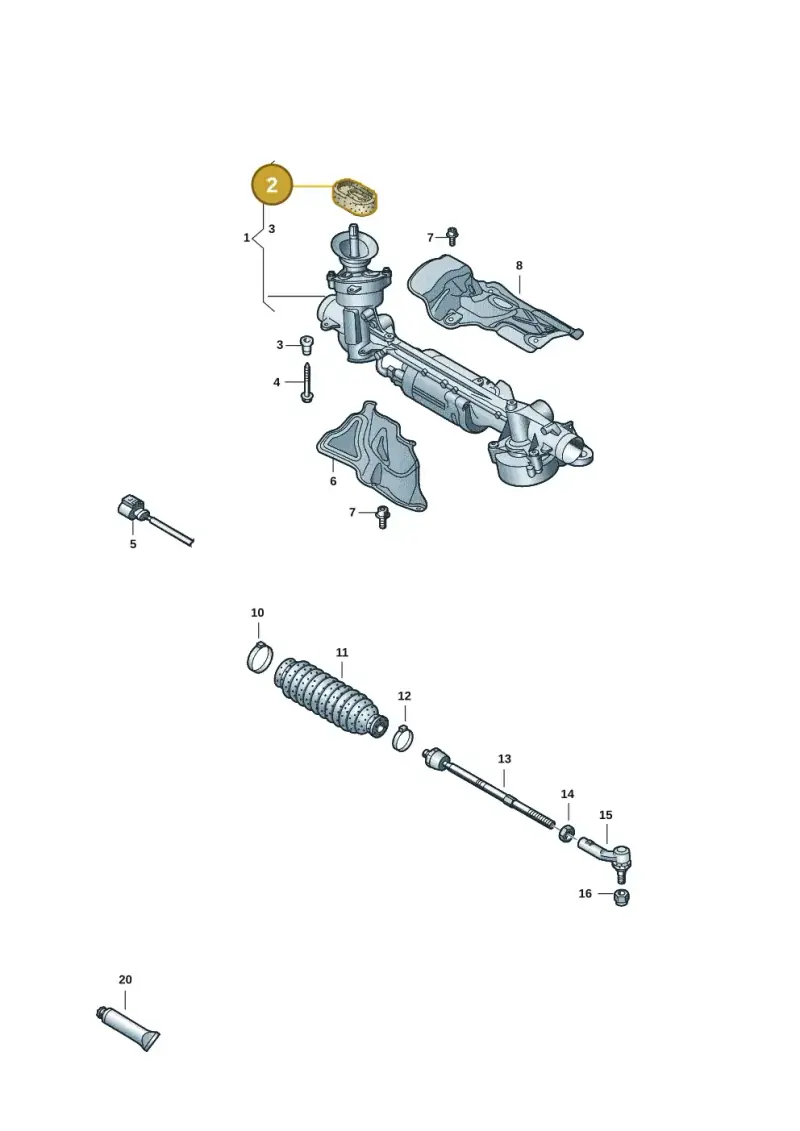 5Q0423187C — Volkswagen Caddy Maxi Kombi (2020-2024) diagram 2ka423160, position 2