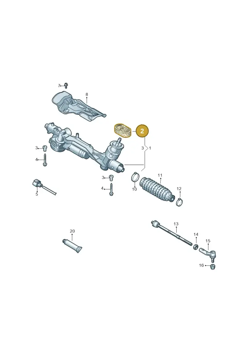 5Q0423187C — Volkswagen Tiguan 2.0 4Motion (2017-2024) diagram 780423000, position 2