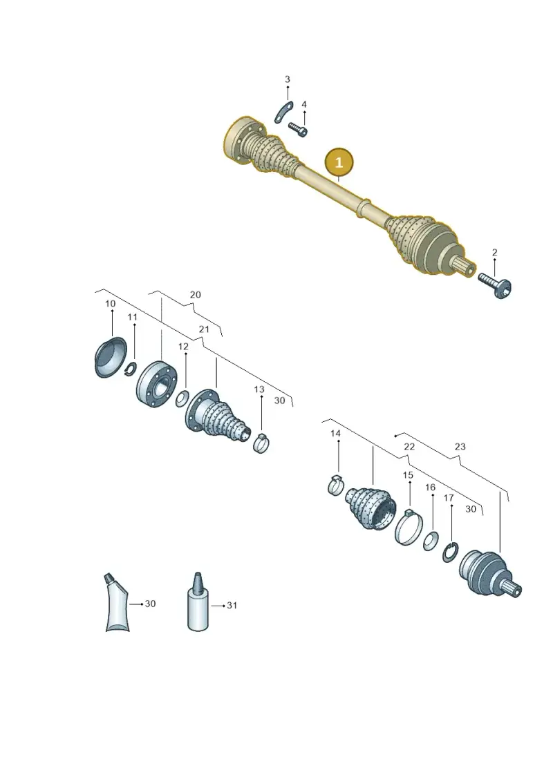 5Q0501203A — Volkswagen Golf Estate 1.4 (2014-2017) diagram 746501100, position 1