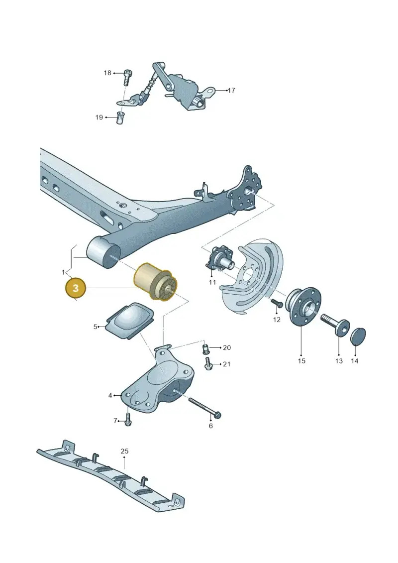 5Q0501541C — Volkswagen Golf 2.0 BlueMotion (2019-2024) diagram 827500020, position 3