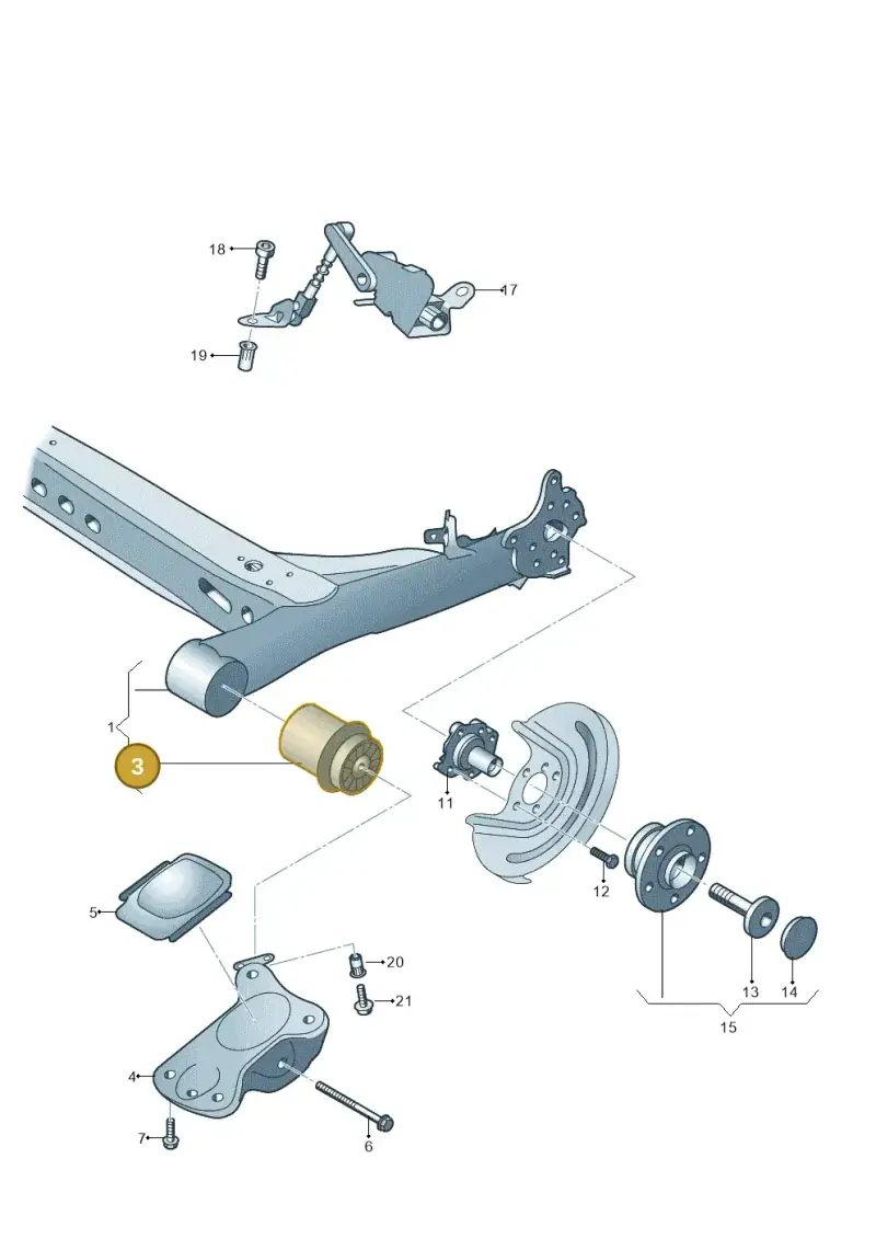 5Q0501541E — Volkswagen Golf 2.0 (2016-2020) diagram 746500200, position 3