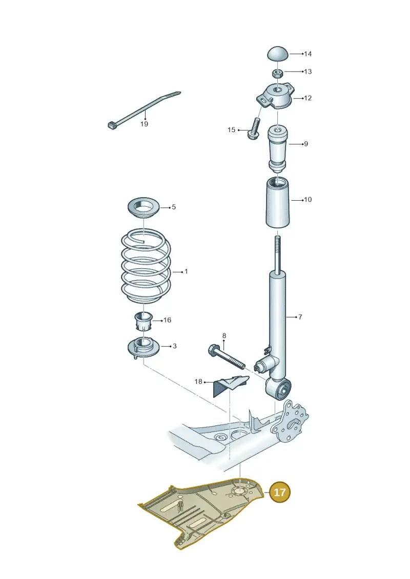5Q0501559G — Skoda Octavia (2017-2020) diagram 805511000, position 17