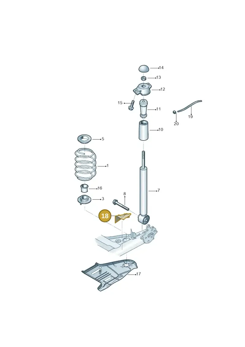 5Q0501561 — Volkswagen Tharu (2018-2023) diagram 588511000, position 18