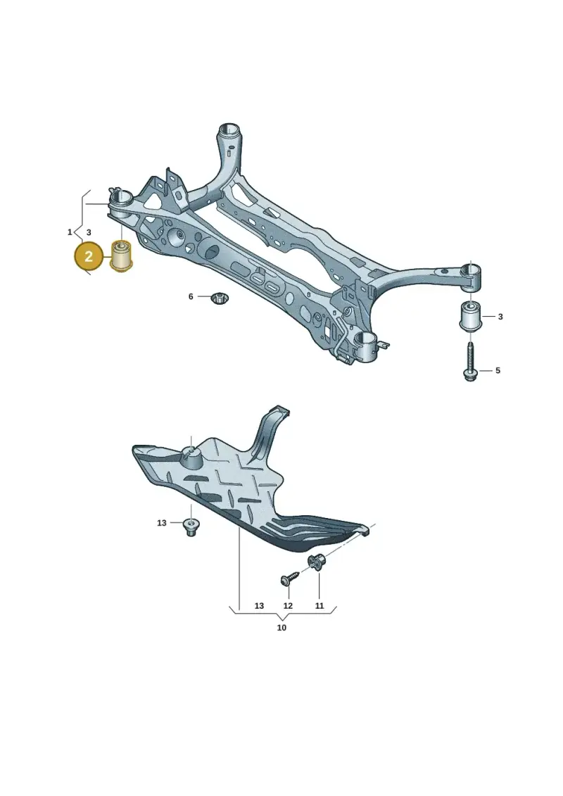 5Q0505145J — Volkswagen Tiguan 2.0 (2023-) diagram 57x505000, position 2