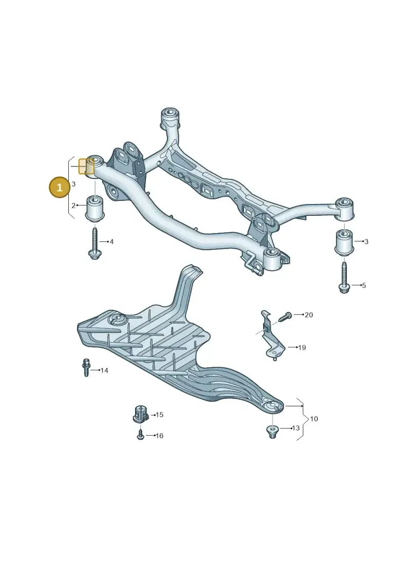 5Q0505235J — Volkswagen Tiguan 2.0 4Motion (2016-2024) diagram 884505000, position 1