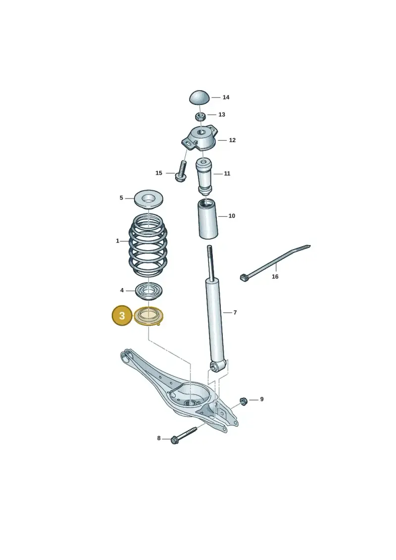 5Q0512297J — Volkswagen T-Roc convertible 1.5 (2019-2024) diagram 2gk511000, position 3