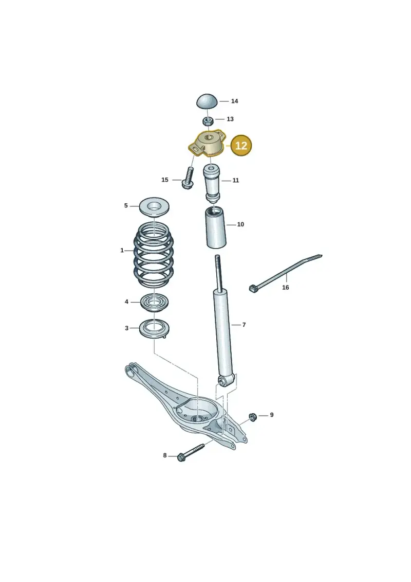 5Q0513353K — Volkswagen Golf 2.0 BlueMotion (2019-2024) diagram 2gk511000, position 12
