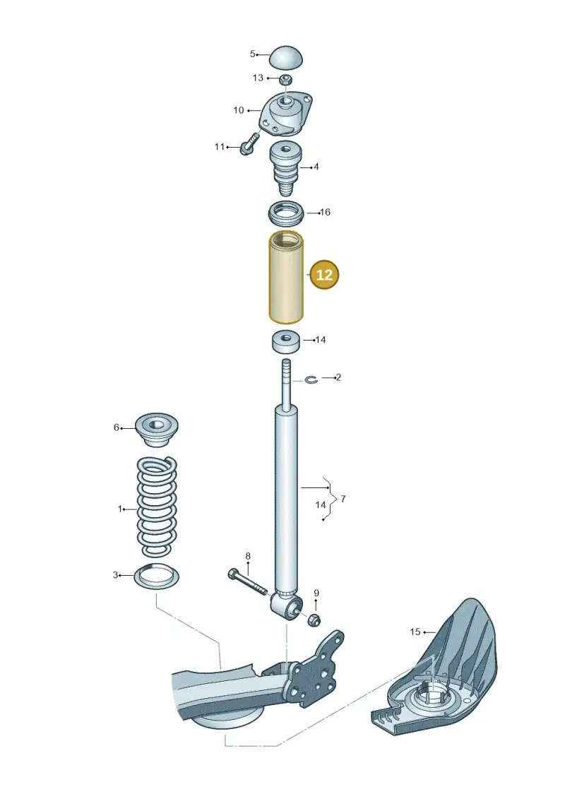 5Q0513425F — Volkswagen Polo 1.6 (2015-2020) diagram 672511000, position 12