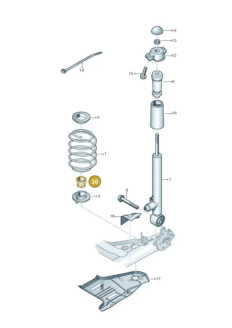 5Q0525691B — Skoda Octavia (2017-2020) diagram 805511000, position 16