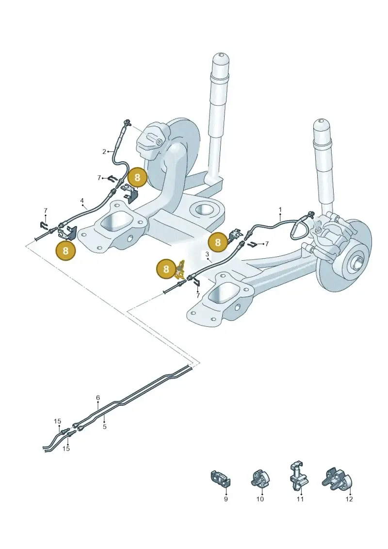 5Q0611793E — Volkswagen Caddy Maxi Kombi (2020-2024) diagram 2ka611041, position 8
