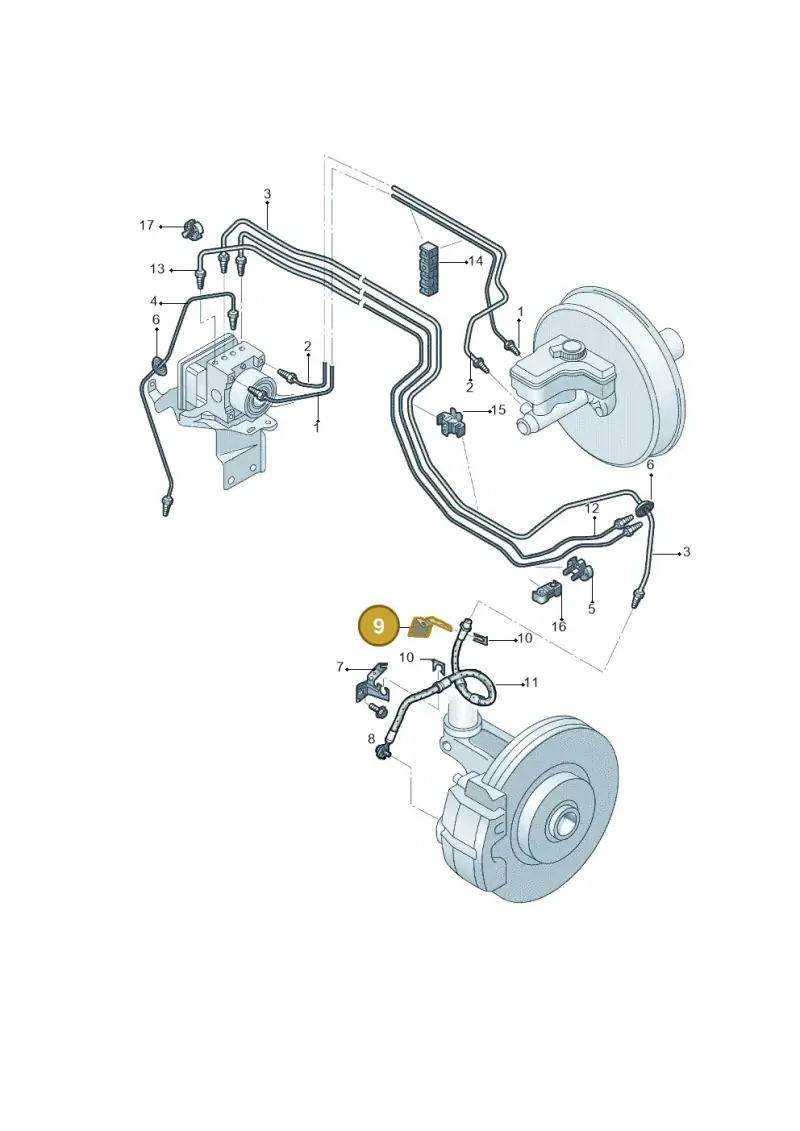 5Q0611845C — Volkswagen B-Main SUV (2022-) diagram 808611200, position 9