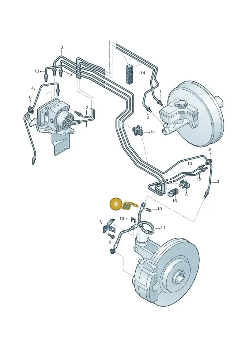 5Q0611846C — Volkswagen Jetta (2019-) diagram 745611200, position 9