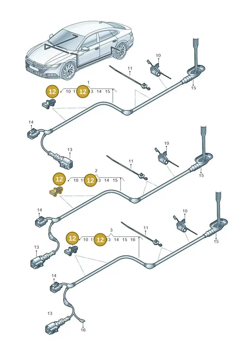 5Q0616819 — Volkswagen Arteon (2017-2023) diagram 828927020, position 12