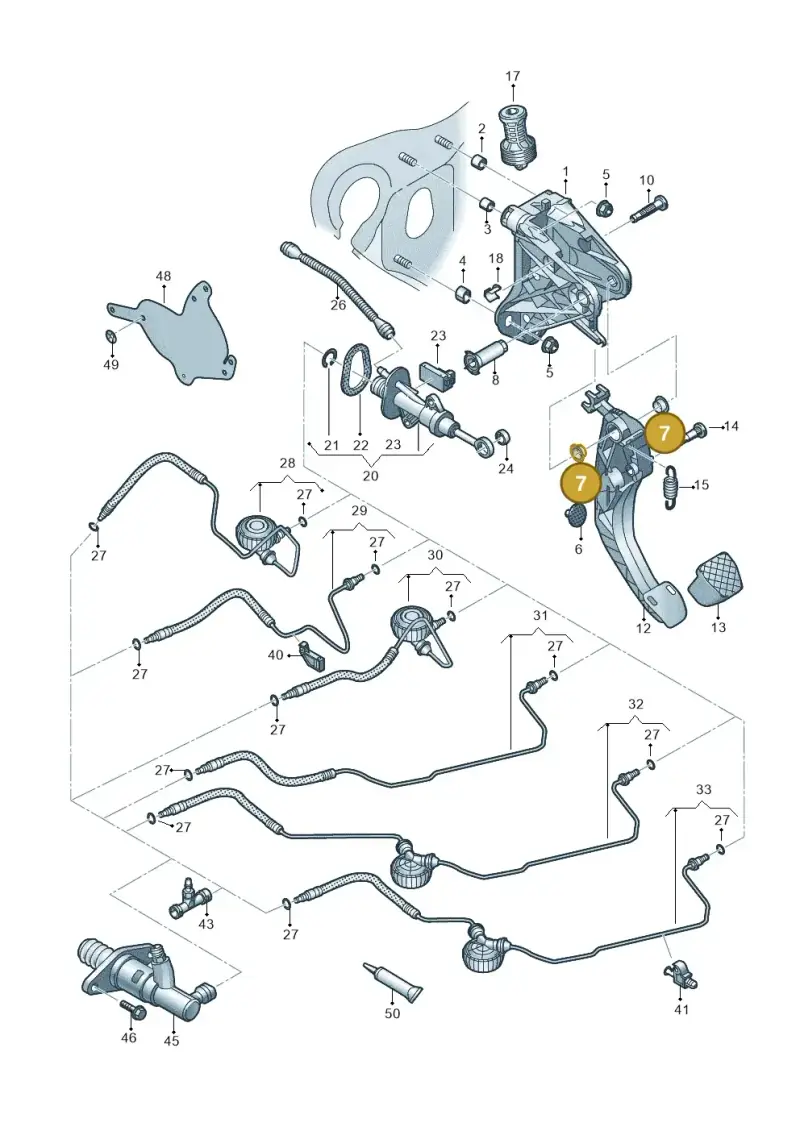 5Q0721359A — Volkswagen Arteon (2017-2023) diagram 828721250, position 7