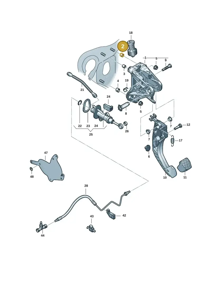 5Q0721393A — Volkswagen Caddy Maxi Kombi (2020-2024) diagram 2ka721250, position 2
