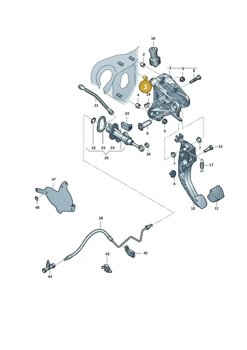 5Q0721620A — Volkswagen Caddy Maxi Kombi (2020-2024) diagram 2ka721250, position 3