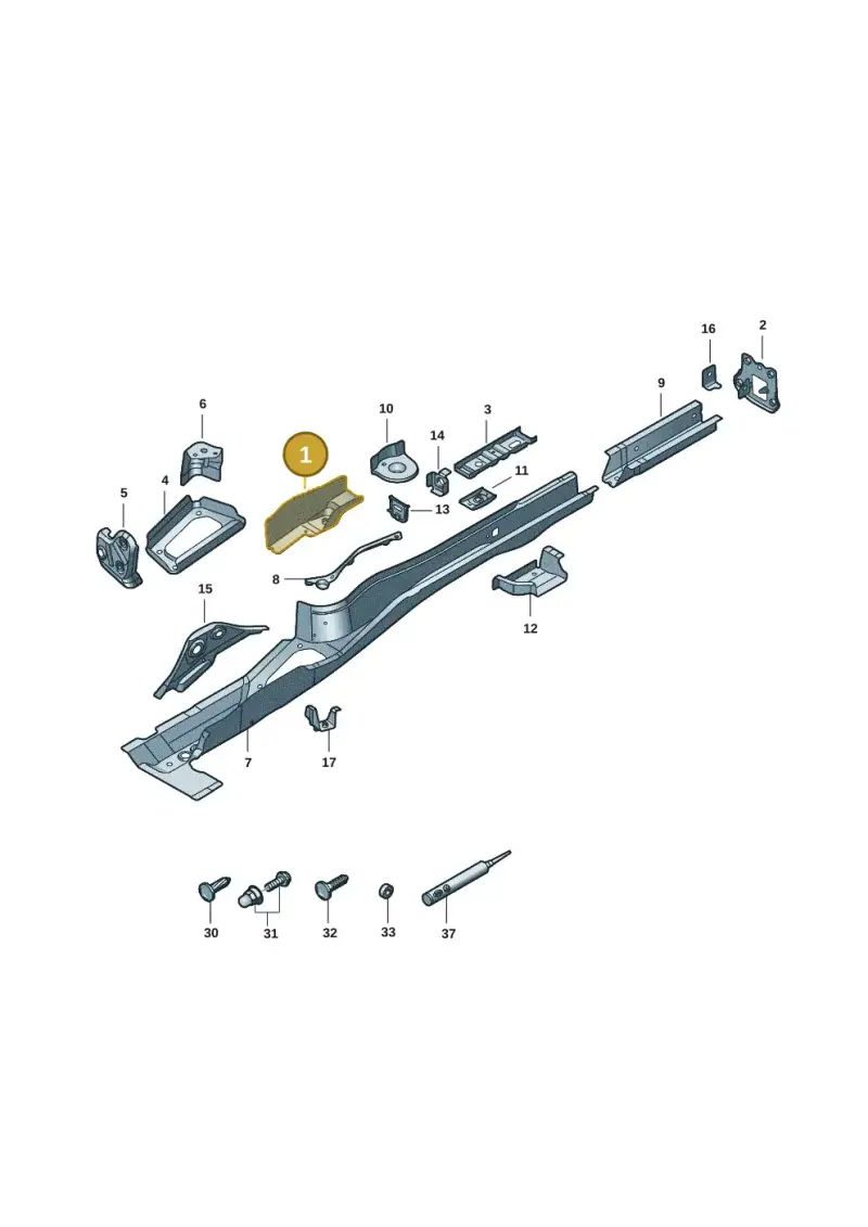 5Q0801772 — Volkswagen Passat estate (2023-) diagram 3j0803401, position 1