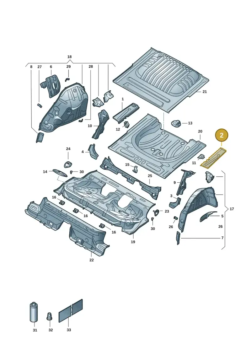 5Q0802091A — Volkswagen Golf 2.0 BlueMotion (2019-2024) diagram 5h0803020, position 2