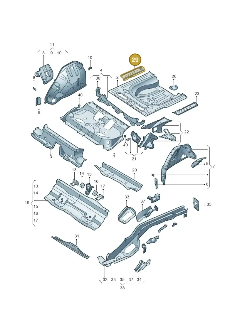 5Q0802092A — Volkswagen E-Bora (2019-) diagram 593803010, position 29