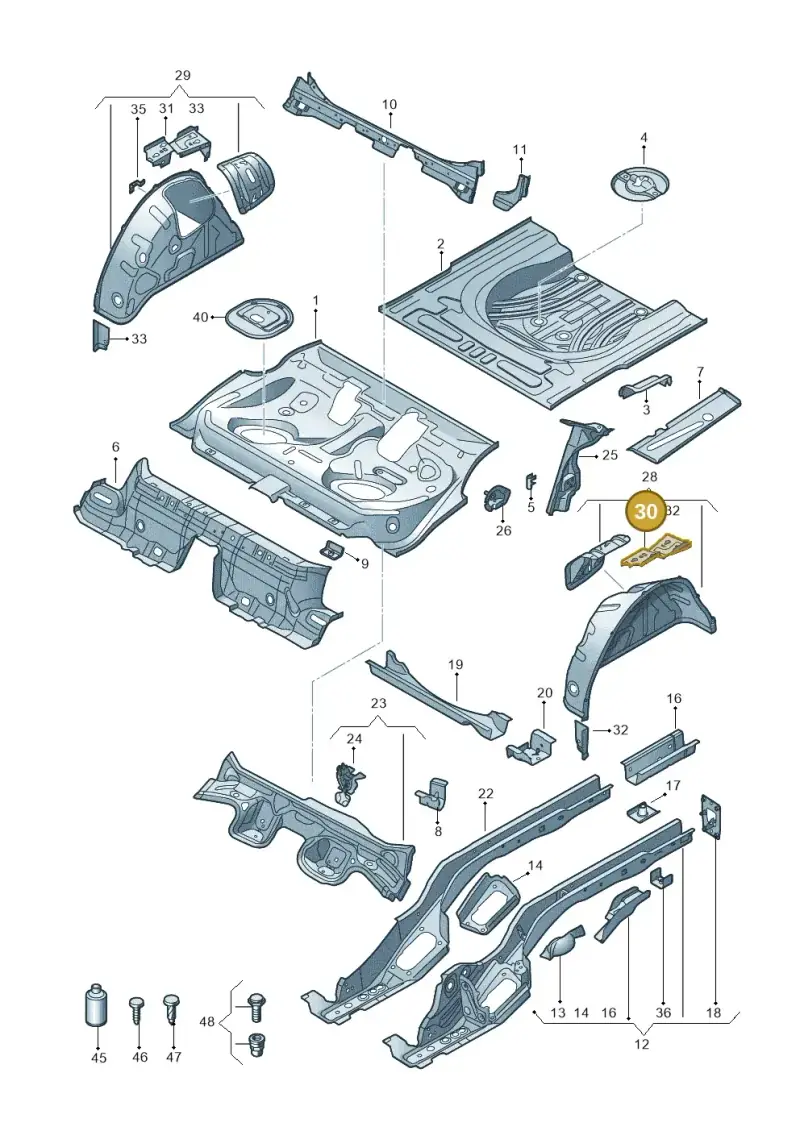 5Q0802191 — Volkswagen Golf 2.0 (2016-2020) diagram 763803200, position 30
