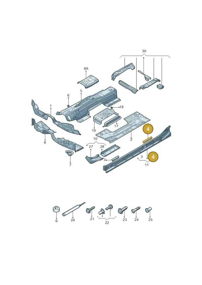 5Q0802311B — Volkswagen Tharu (2020-2020) diagram 578803050, position 4