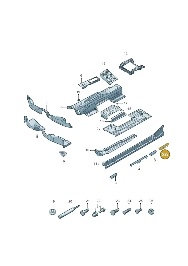 5Q0802311B — Volkswagen E-Bora (2019-) diagram 593803005, position 3A