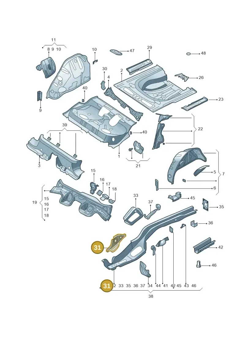 5Q0802557 — Volkswagen New Lavida (2018-2023) diagram 427803200, position 31