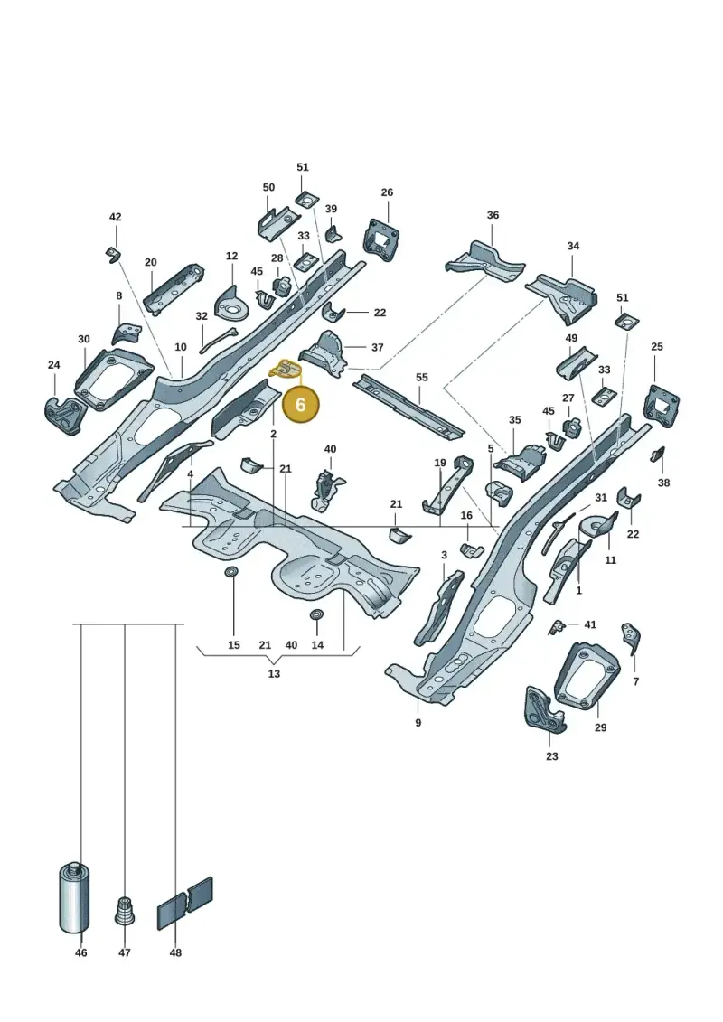 5Q0802572 — Volkswagen Golf 2.0 BlueMotion (2019-2024) diagram 5h0803010, position 6