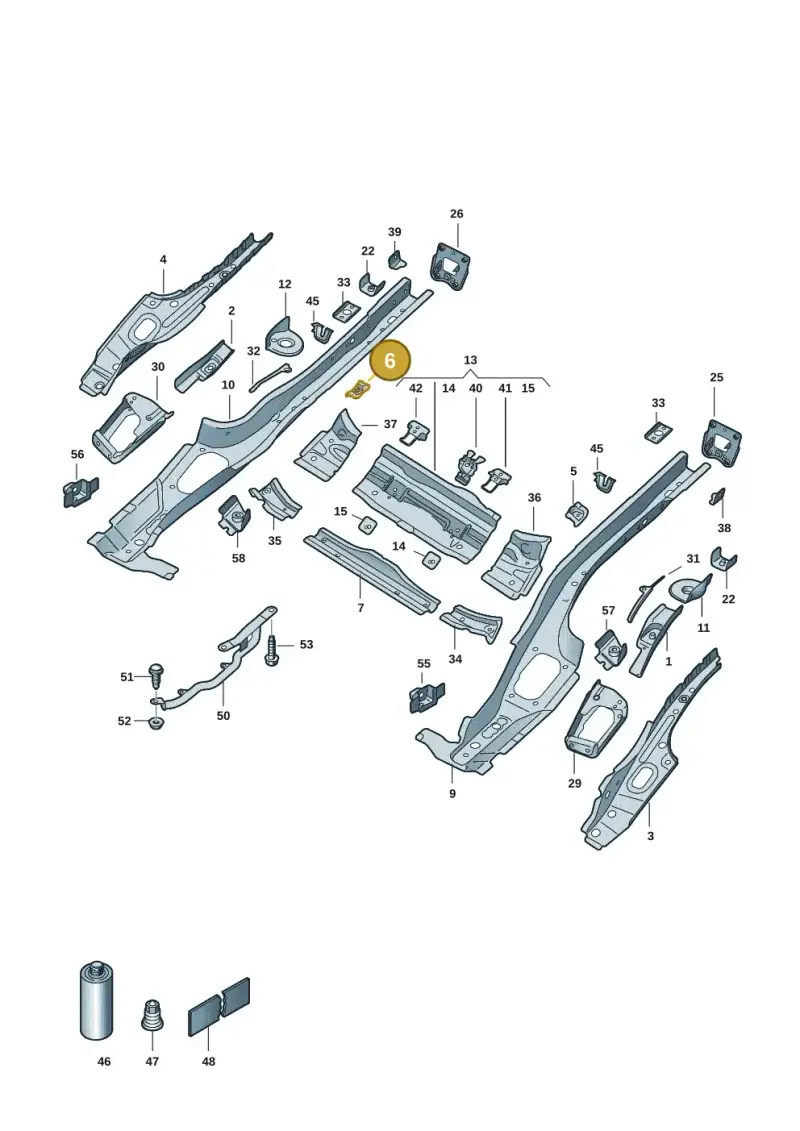 5Q0802572C — Volkswagen Golf 2.0 BlueMotion (2019-2024) diagram 5h0803011, position 6