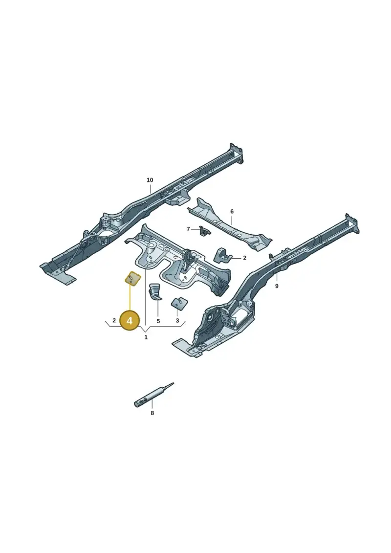 5Q0803622G — Volkswagen Passat Pro (2024-) diagram 3j0803410, position 4
