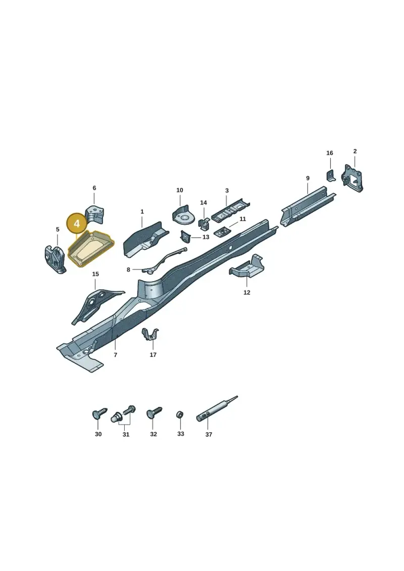 5Q0804506A — Volkswagen Passat estate (2023-) diagram 3j0803401, position 4