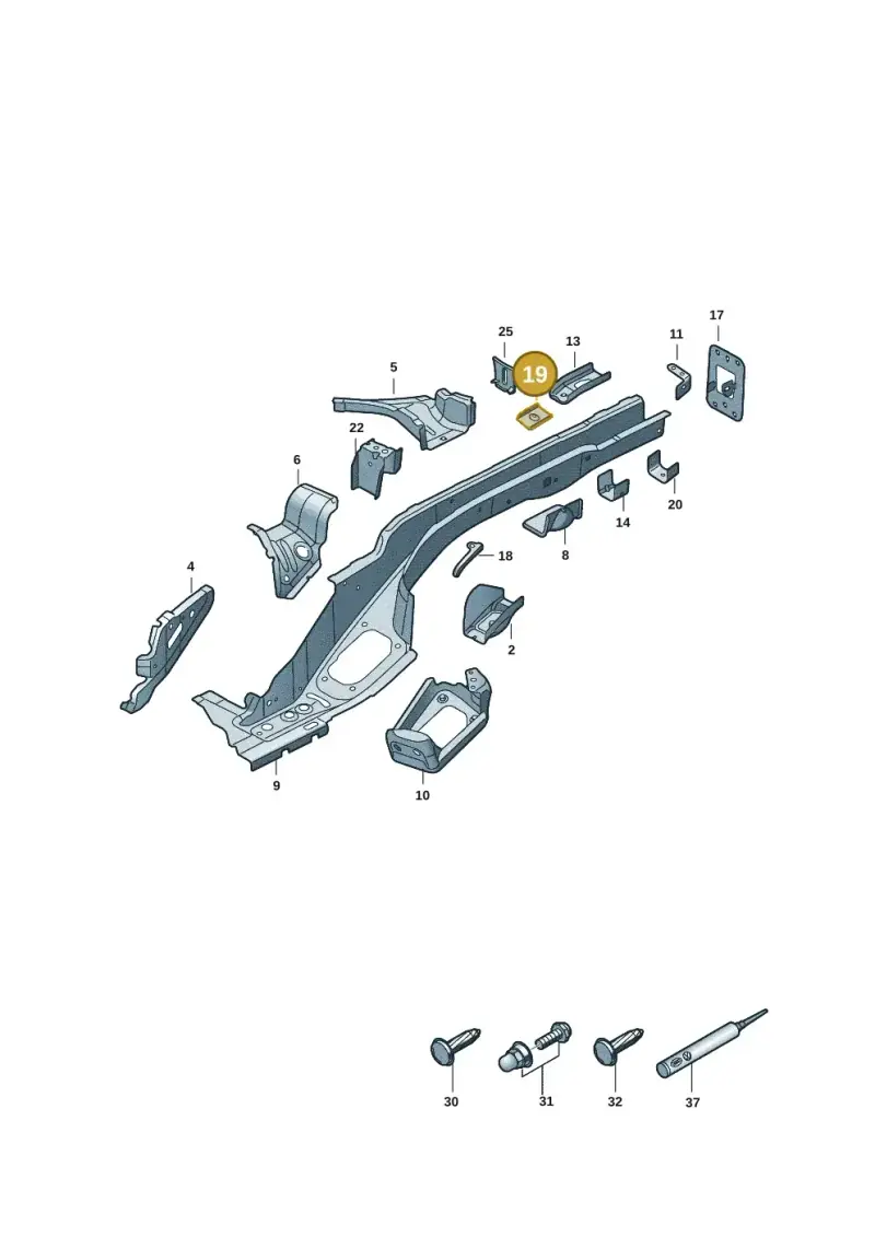 5Q0804548 — Volkswagen Tiguan 2.0 (2023-) diagram 57x803400, position 19