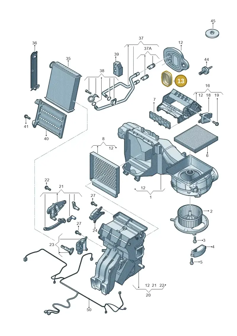 5Q0815685A — Volkswagen Caddy Maxi Kombi (2020-2024) diagram 746819100, position 13