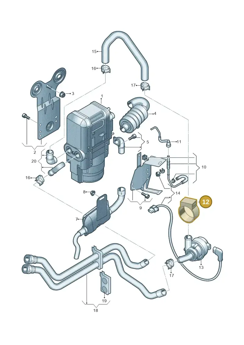5Q0815689 — Volkswagen Passat estate (2023-) diagram 3j0819700, position 12